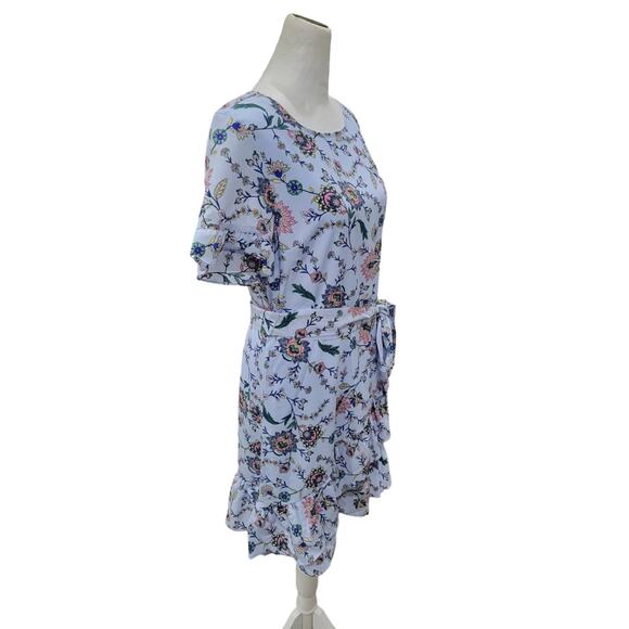 Banana Republic Fit & Flare Floral Dress Size 6 Summer Wedding Frill Ruffle‎ - Picture 7 of 9